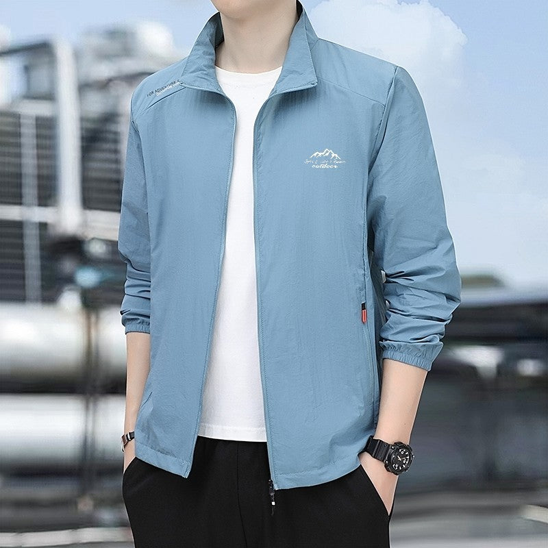 Summer Men's Sun Protection Casual Windproof Water resistant Ultrathin Jacket