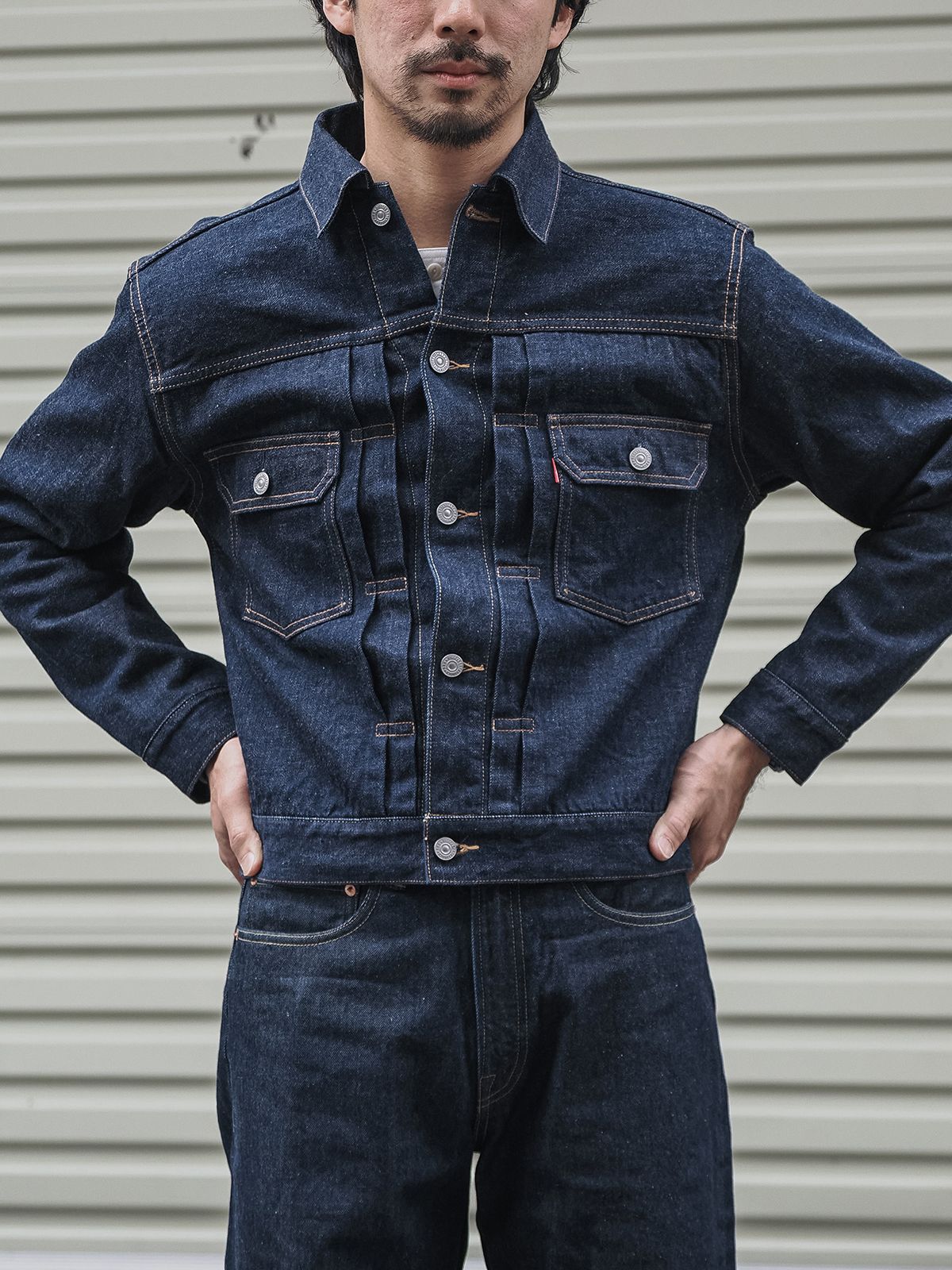 Rugged Bronson Lot 817XX Jean Jacket War Model Blue Selvage Denim Blouse