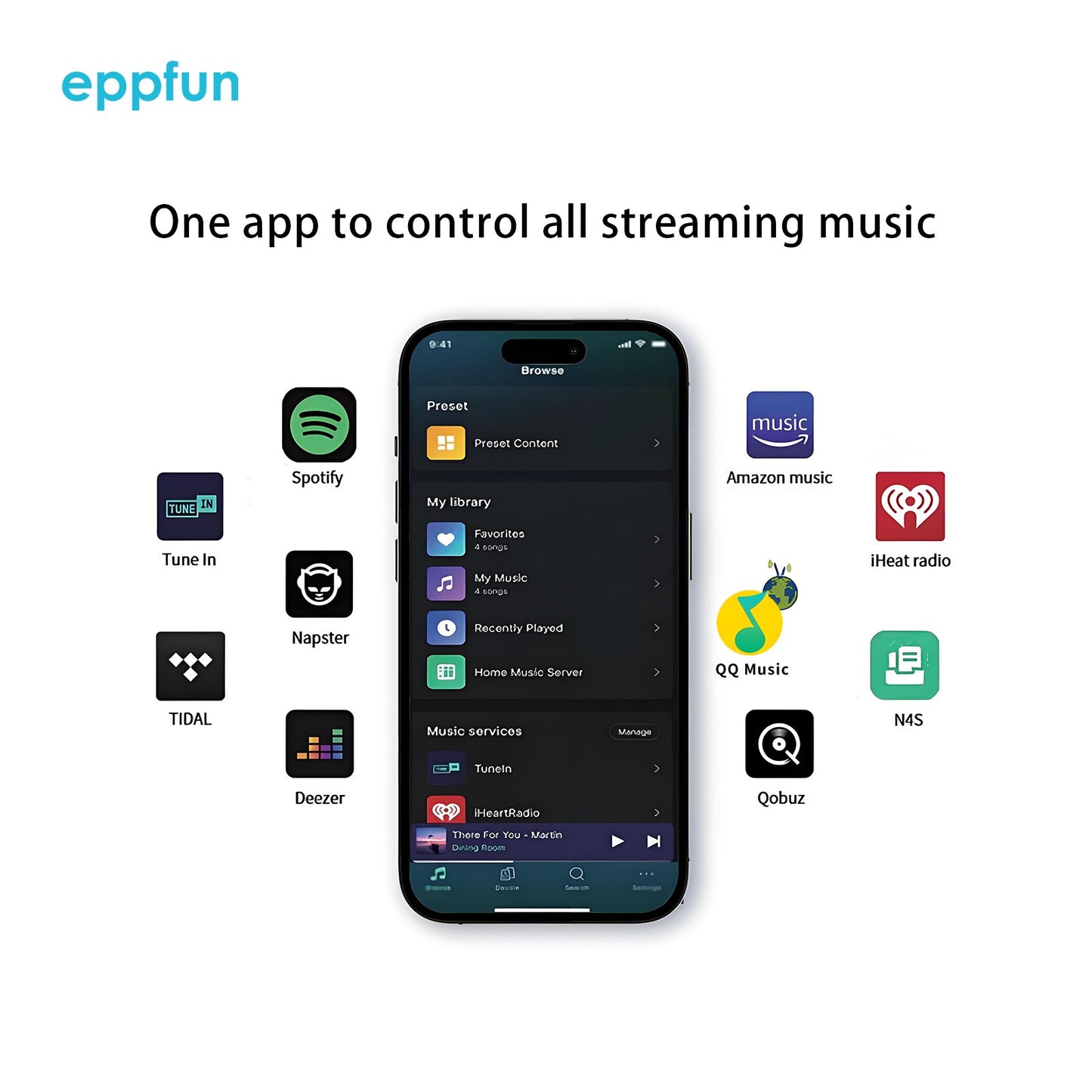 Bluetooth WIFI Airplay Receive DLNA Multiroom Wireless Audio Streamer, HDMI ARC/Ethernet/SPDIF with Spotify,Pandora,Tidal Tune