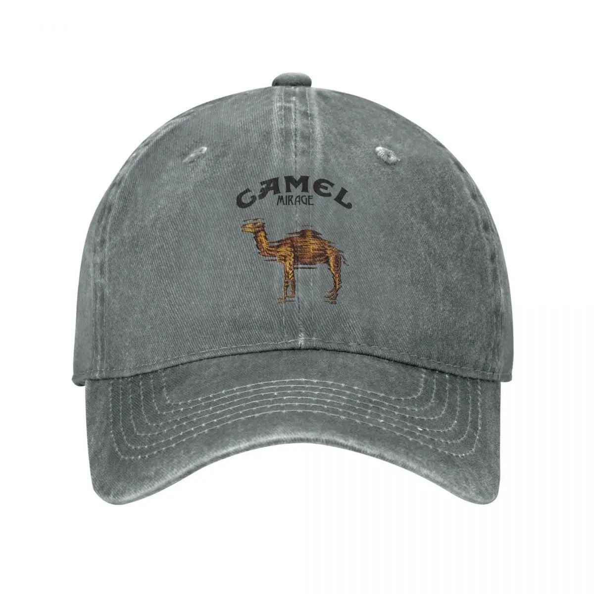 Camel Accessories Men Women Trucker Hat Animal Distressed Washed Caps Hat Vintage Outdoor Running Golf Adjustable Fit Headwear
