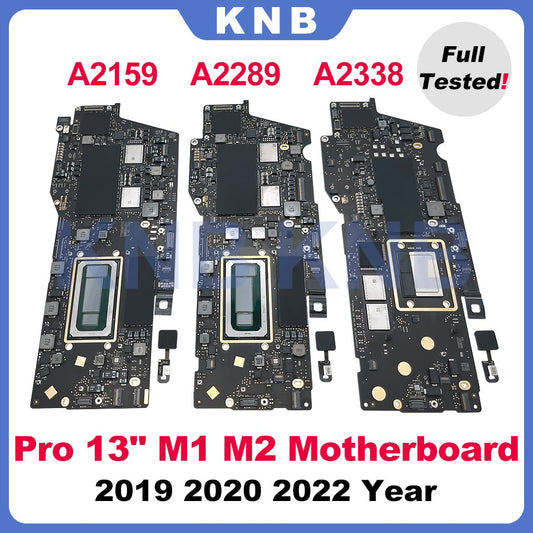 Placa-mãe A2338 Original com Touch ID para MacBook Pro Retina 13" A2159 A2289 A2338 Placa Lógica Anos 2019 2020 2022