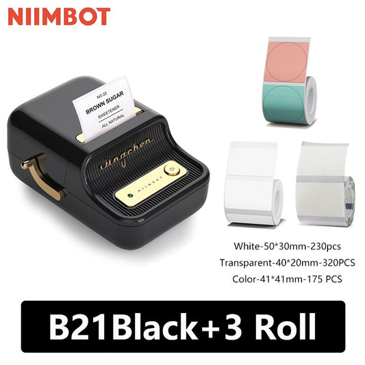 Niimbot B21 Mini Portable Thermal Label Printer Mini Adhesive Sticker Printers for Home Office For Mobile Phone NEW