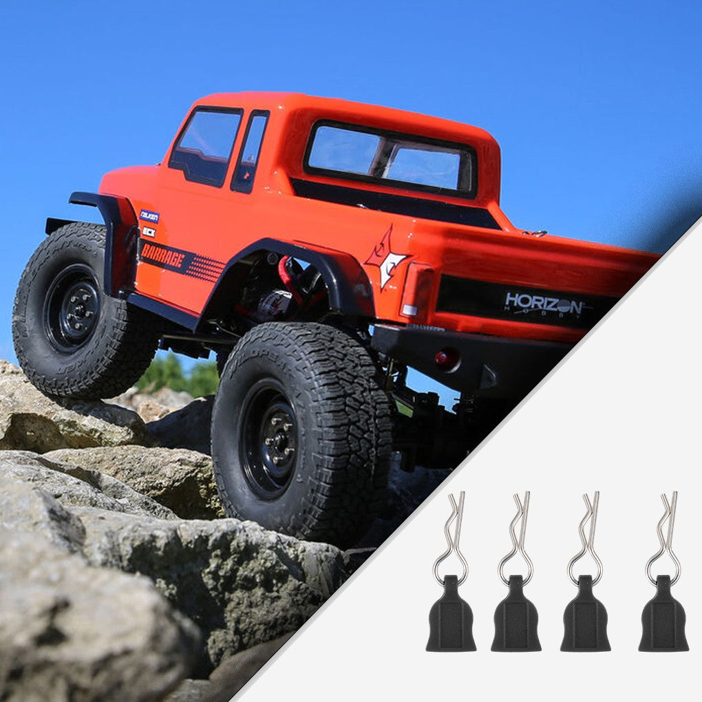 4/12pcs Metal R-type Car Shell Body Fixed Clips Pin with Tab for Axial SCX10 TRX-4 MJX Hyper Go 1/10 1/14 1/8 RC Car Parts