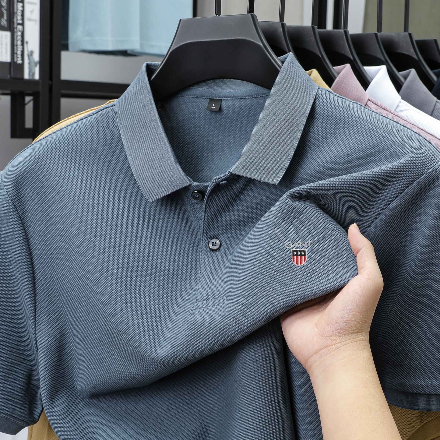 High-end 100% Cotton Short Sleeve Polo Shirt Men's Summer Luxury Brand Breathable Paul T-shirt Exquisite Embroidery Casual Top