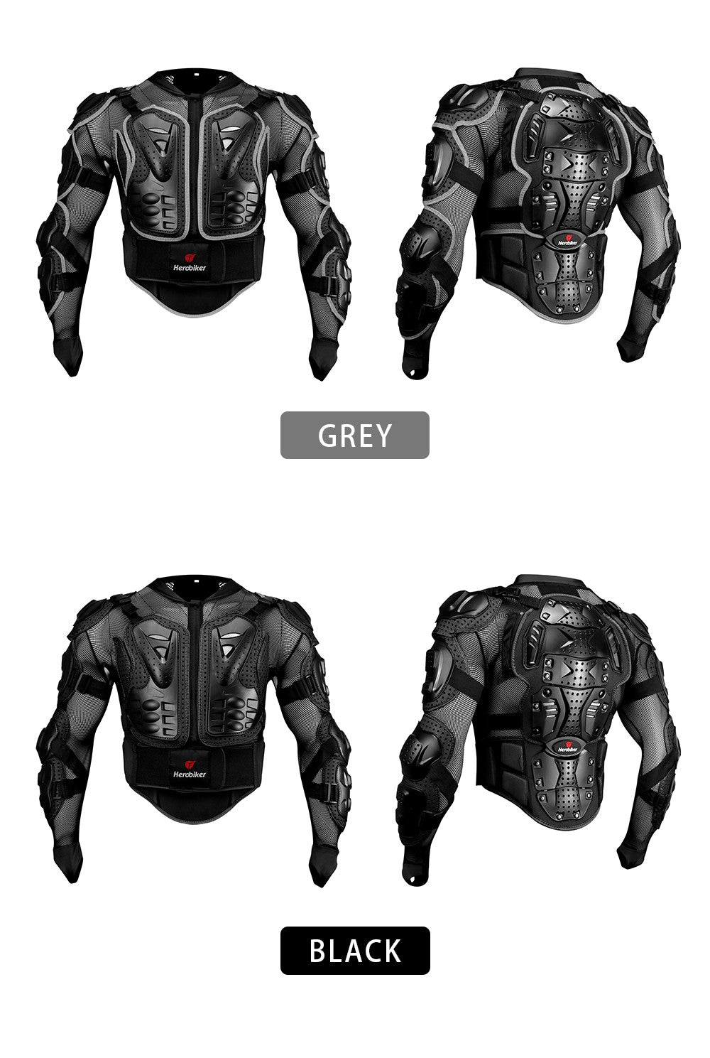 New Motorcycle Jackets Men's Full Body Armor Protection Jackets Motocross Enduro Racing Moto Protective Equipment Clothes S-4XL