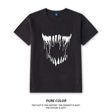 Lovely Superhero T-shirt Men's Venom Print Tshirt Marvel Spiderman Summer Daily Short Sleeved Clothes Y2k Fashion Daily Tees