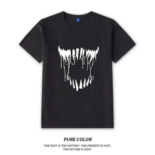 Lovely Superhero T-shirt Men's Venom Print Tshirt Marvel Spiderman Summer Daily Short Sleeved Clothes Y2k Fashion Daily Tees