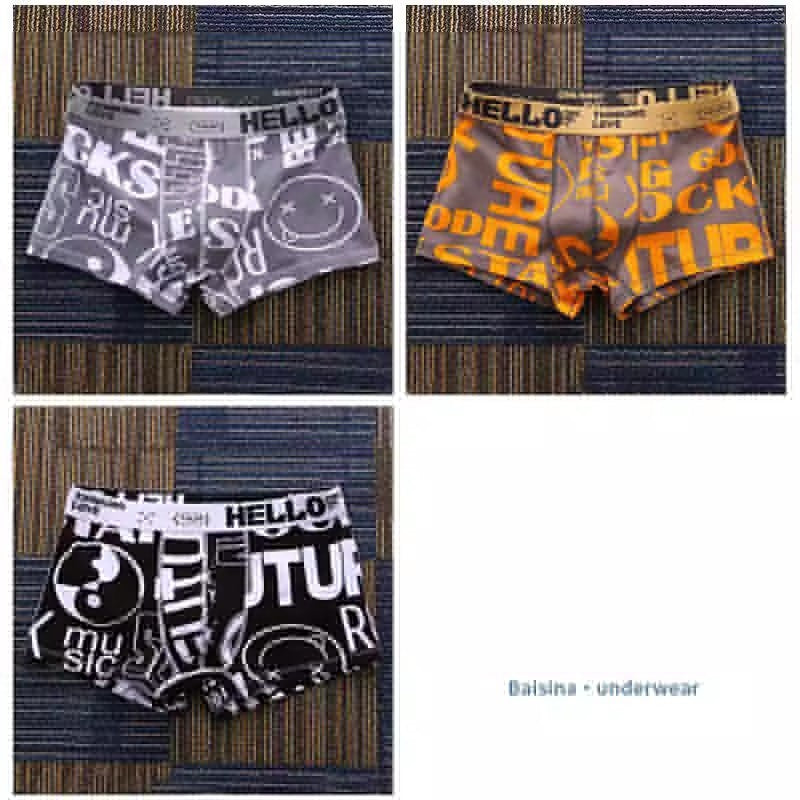 Men Underwear BoxerShorts Cotton Man Panties Male Boxers Breathable Comfortable Mens Printed Underpants Sexy cuecas calzoncillos