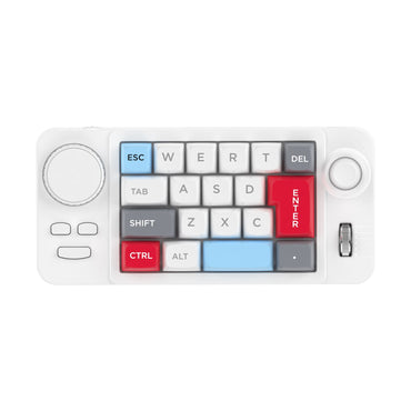 Teclado Mecânico com Fio Hot-Swap com Scroll de Volume Joystick Teclado Numérico de 19 Teclas Programáveis para Computador Portátil Joystick com Macro Definida