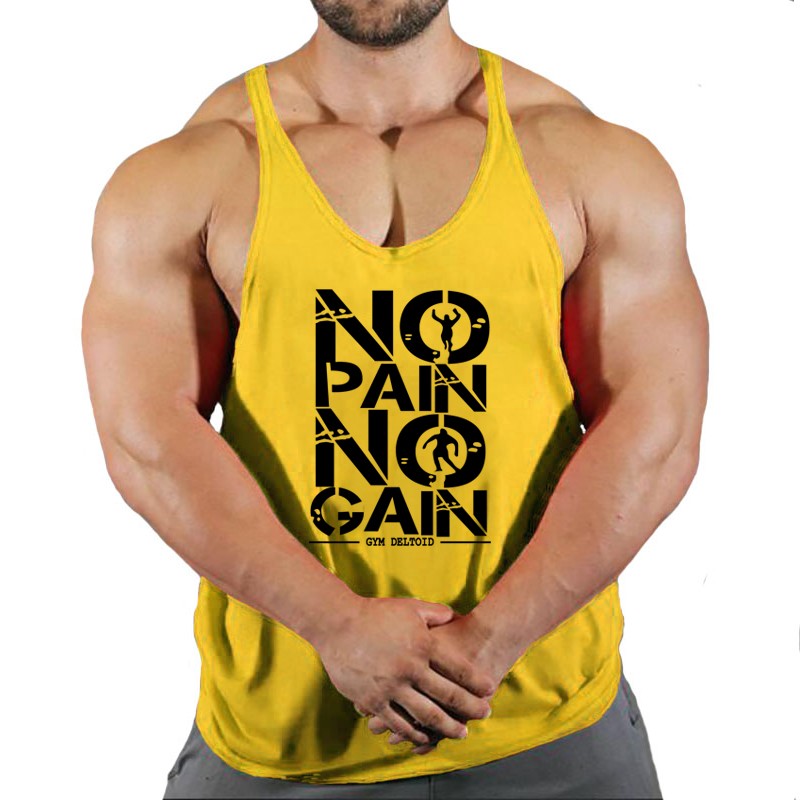 Skull Strong Print Clothing Bodybuilding Cotton Gym Tank Tops Men Sleeveless Und