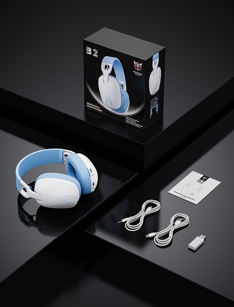 2025 New Onikuma B2 Wireless Gaming Headset For PS5 PS4 PC 2.4GHz USB Game Headphones With Mic Ergonomic Design 5.3 Headphone