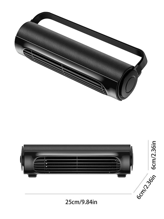 Vissko Portable Car Seat Fan for Front Rear Seat Passenge USB Powered Headrest Cooling Air Fan Adjustable Strap Car Interior Fan