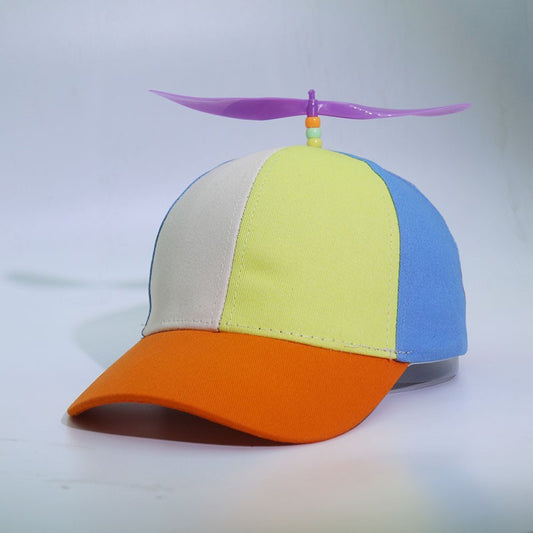 Funny Snapback Hat Helicopter Propeller Adventure Dad Hat Rainbow Bamboo Dragonfly Baseball Cap For Adult Kids Boys Girls