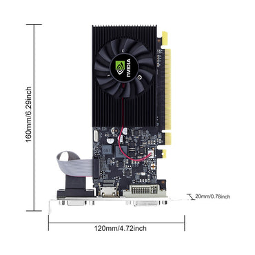 SOYO Geforce GT730 4GB Graphics Card GDDR3 GPU 128Bit HDMI-compatible VGA DVI PCI-E 3.0 Placa De Video for Desktop Computer