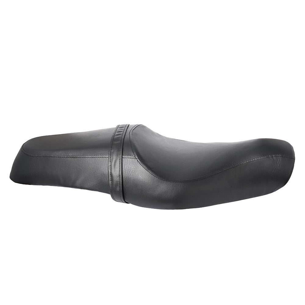 Assento Duplo de Couro PU Preto para Piloto e Passageiro Traseiro de Motocicleta para Harley Sportster XL 883 1200 48 2010-2016