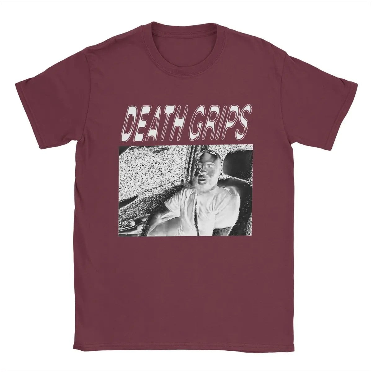 Men's Death Grips T Shirt Cotton Tops Hipster Short Sleeve Round Neck Tee Shirt Printing T-Shirts