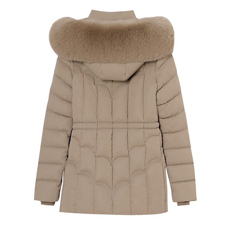 Winter 2025 New Down Jacket Women Parkas Fashion High-Quality Warm Cotton Padded Coat Ladies Short Overcoat Hooded Overwear Tops