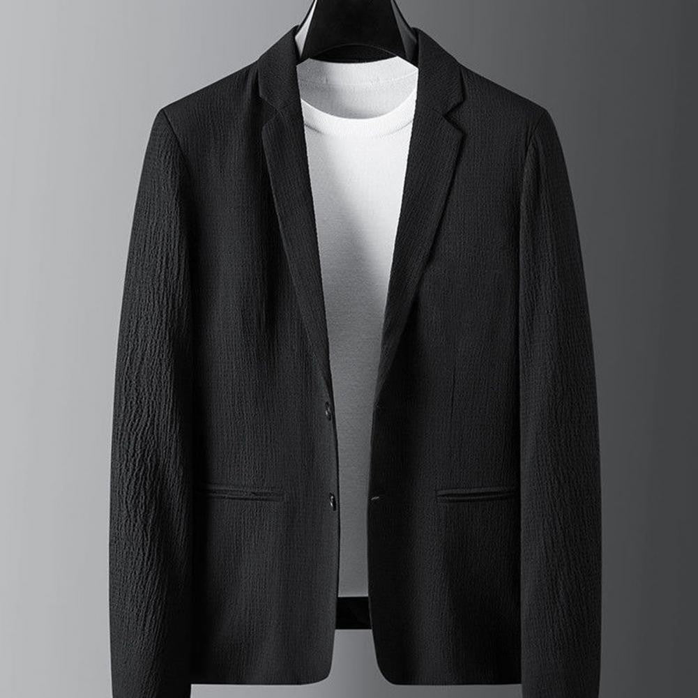 Men Two piece Suit Striped Pleated Men Pants Set Pleated Drawstring Loose Lapel Pockets Thin Formal Business Men Set