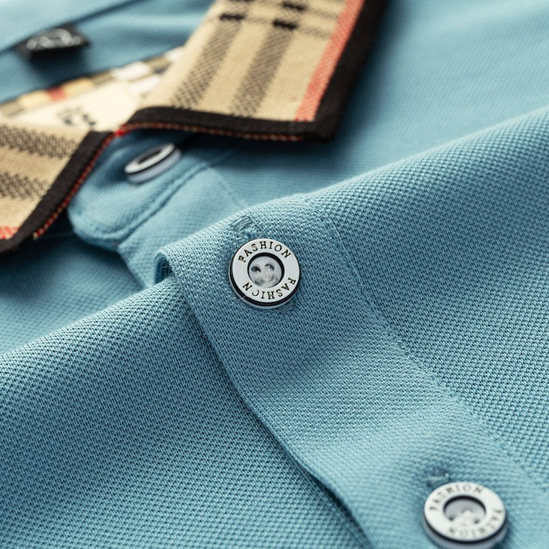 Men's Summer New Luxury Short Sleeve High Quality Designer Pattern Embroidered Anti Wrinkle Polo Shirt Business Casual T-shirt