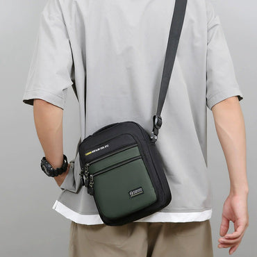 New Fashion Oxford Men Crossbody Bag Single Shoulder Bags Big Capacity Storage Bag Fashion Multi-Pockets Business Crossbody Bags