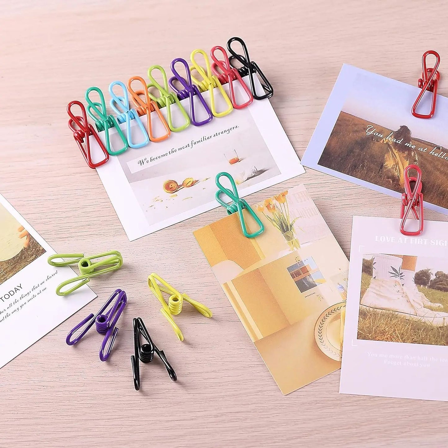 50/1pcs Colorful Sealing Clip Portable Clothespins Food Snack Seal Sealing Storage Clips Metal Clamp Household Kitchen Supplies