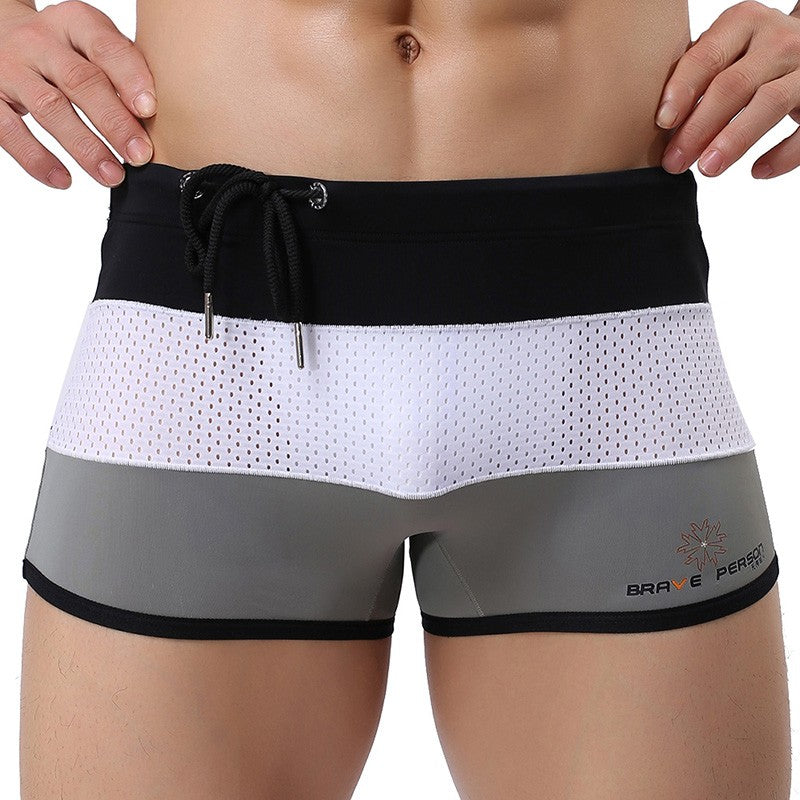 Men's Surf Board Shorts Beachwear Swimming Trunks Men U Convex Pouch Boxer Shorts Bikni Male Panties Underpants