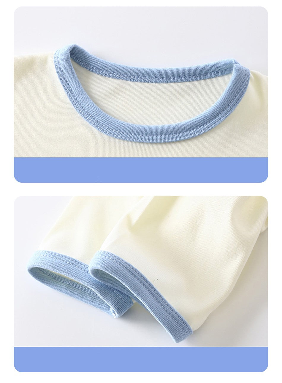 High Quality Boys and Girls Warm Pajama Sets for Autumn Soft and Cozy Fleece Lined Sleepwear Perfect for Comfortable Night Sleep