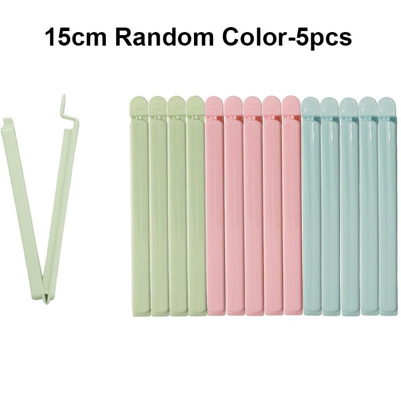 Food Snack Sealing Clip 12/15.5cm Plastic Chip Clips for Food Packages Curved Design Sealing Bag Clips Sealing Food Bag Clips