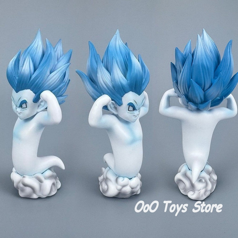14,5cm/5,71in Boneco de Anime Dragon Ball Z Gotenks Fantasma Action Figures Pvc Estátua Notilucente Coleção Modelo Brinquedos Presentes