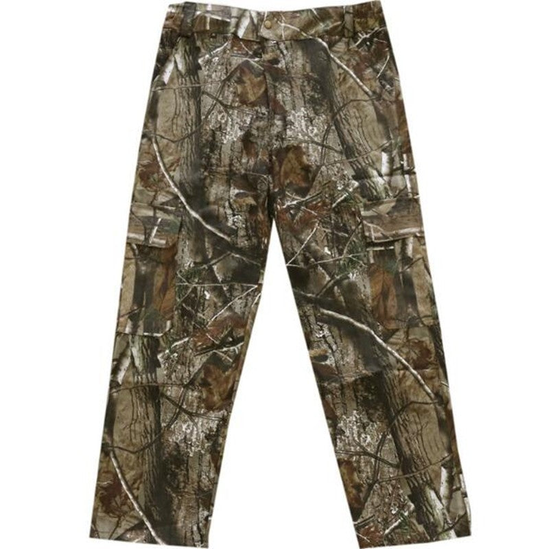 Fashion Men Pants Large Size Cotton Breathable Bionic Camouflage Trousers Outdoor Hiking Fishing Jungle Hunting Long Bottoms