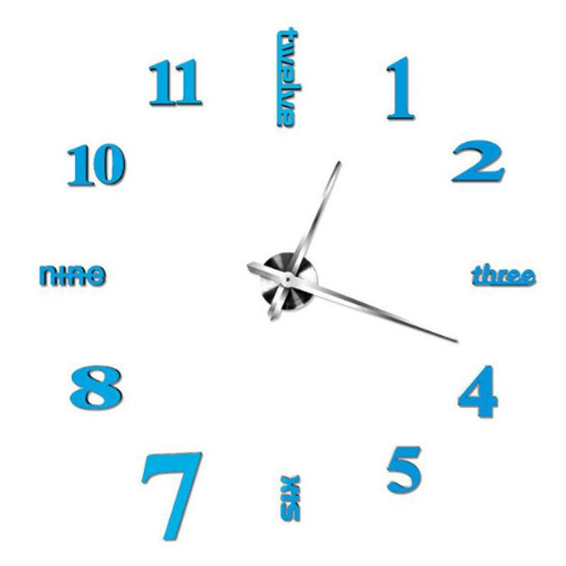 Large DIY Wall Clock Movement Mechanism Clock Hands Needles Set for 3D Mirror Clock Replacement Accessories Home Decoration