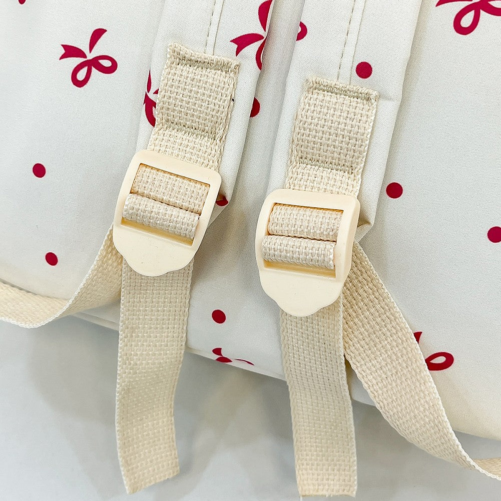 3-in-1 Bow Tie College School Backpack with Lunch Bag Pencil Case School Backpack Set Student Backpack for Teens Women Student