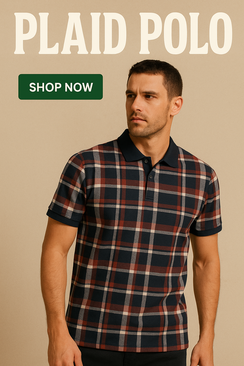 Plaid Polo