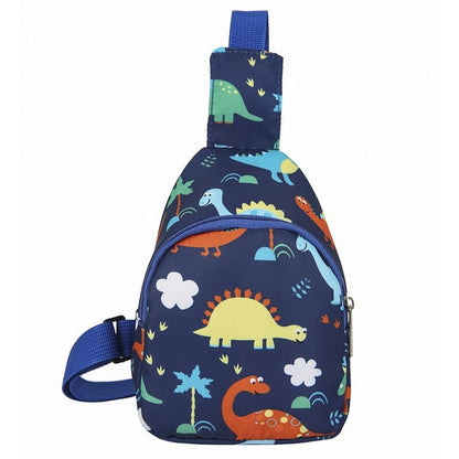 Bolsas de Ombro de Dinossauro Fofas Infantis Bolsas de Peito Casuais Novas para Meninas e Meninos Porta-Moedas de Nylon Bolsas Pequenas a Tiracolo