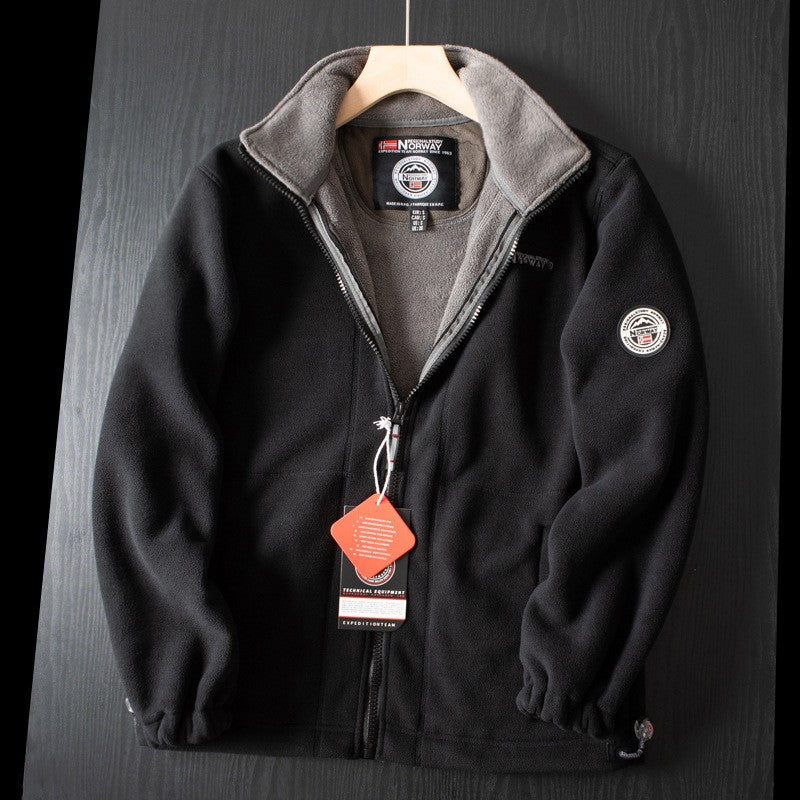 Winter Thicken Fleece Men Jacket Pockets Casual Polar Jackets Outdoor Cold-Proof Warm Overcoat Plus Size New Parkas Outwear 2023