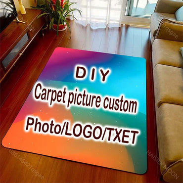 Custom Personalized Picture Carpet Add Your Photo LOGO Text Creative Pattern Washable Non-slip Rugs Are Available Variety Sizes