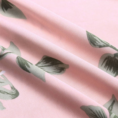 Women Pajama Suit Fashion V-Neck Stretch Satin Babydoll Lace Sexy Lingerie Bowknot Pyjamas Sleep Shorts Set Sleepwear New