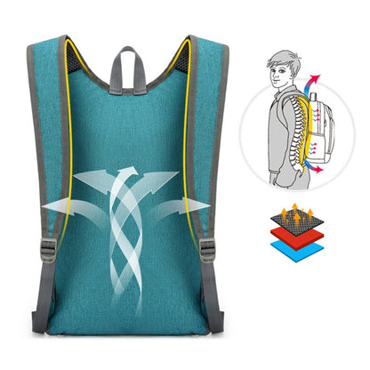 Mochila Dobrável para Acampamento Caminhada Ultraleve Dobrável Bolsa de Viagem Dia a Dia Mochila Esportiva para Montanhismo ao Ar Livre para Homens Mulheres