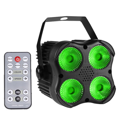 ALIEN Remote 4x8W 4IN1 RGBW Mini LED Stage Par Light DJ Disco Bar Party Dance Birthday Holiday Wedding Xmas Stage Effect Lamp