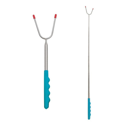 Telescopic BBQ Forks Marshmallows Roasting Sticks Stainless Steel Extendable Hot Dog Sausages Skewers Barbecue Tools