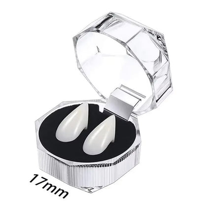 1-5pcs Vampire Teeth Fangs Dentures Props Halloween Costume Props False Teeth Solid Glue Denture Adhesive Halloween Party Decor