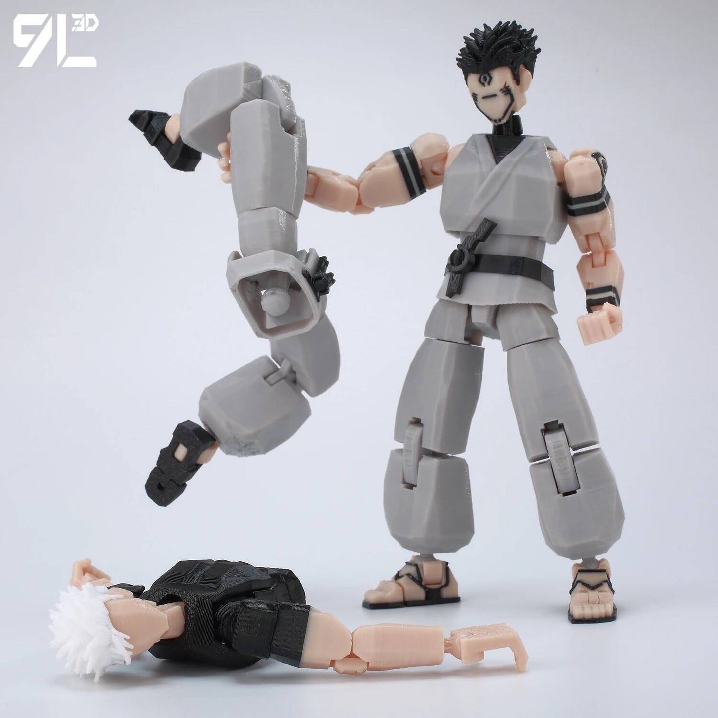 9L3D Anime Impresso Jujutsu Kaisen Sukuna Yuji Yuta Satoru Gojo Bonecos Sorte Dummy 13 Articulados para Modelagem Brinquedos Manequins