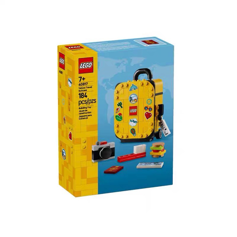 Lego 40817 Maleta Amarela Blocos de Montar Educacionais para Crianças Presente de Aniversário para Meninos e Meninas