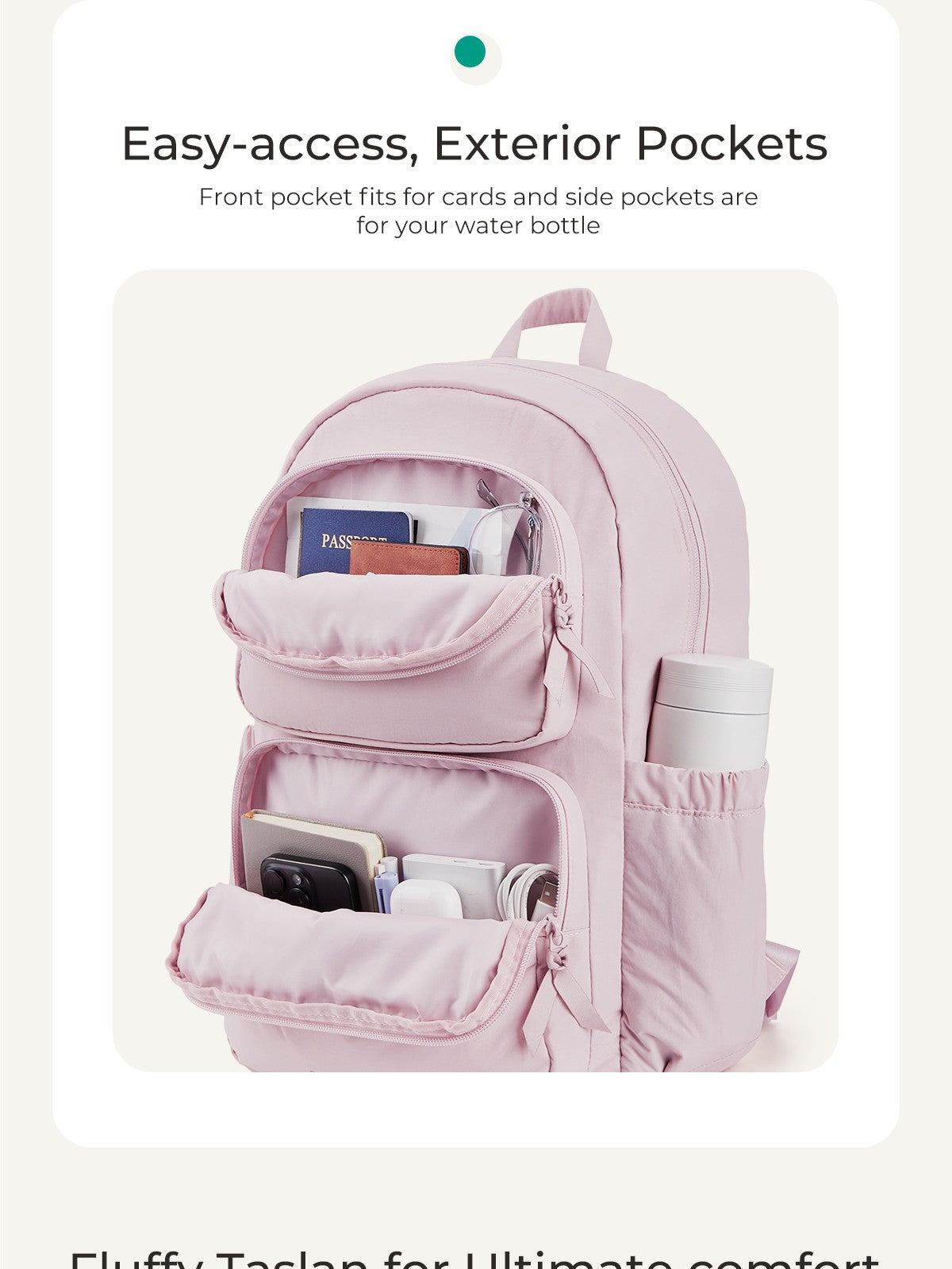 BAGSMART Laptop Backpack Large Capacity Women Casual Travel Bag College School Backpack For Boys Girls