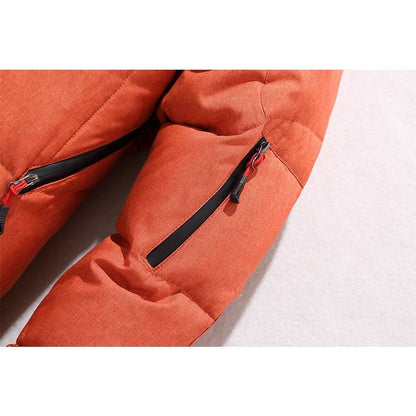Conjunto de Caminhada de Inverno para Casal, Conjunto com Capuz à Prova de Vento e Impermeável, Conjunto de Pesca Quente com Pena de Ganso para Atividades ao Ar Livre, Jaqueta para Ciclismo e Acampamento