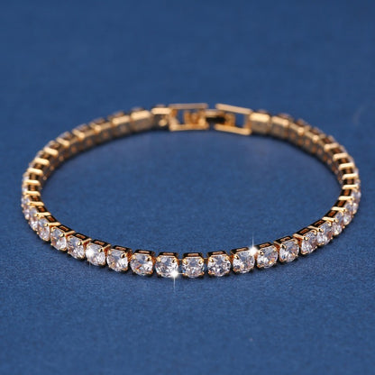 Pulseira de Tulipa de Opala Requintada com Zircônia para Mulheres Acessório Diário Personalizado da Moda Joias para Festas Presentes de Aniversário