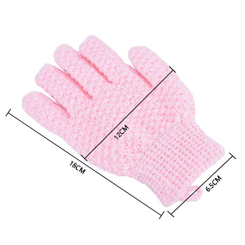 1pc Bath For Peeling Exfoliating Mitt Gloves For Shower Body Brush Fingers Towel Body Massage Sponge Wash Moisturizing SPA Foam