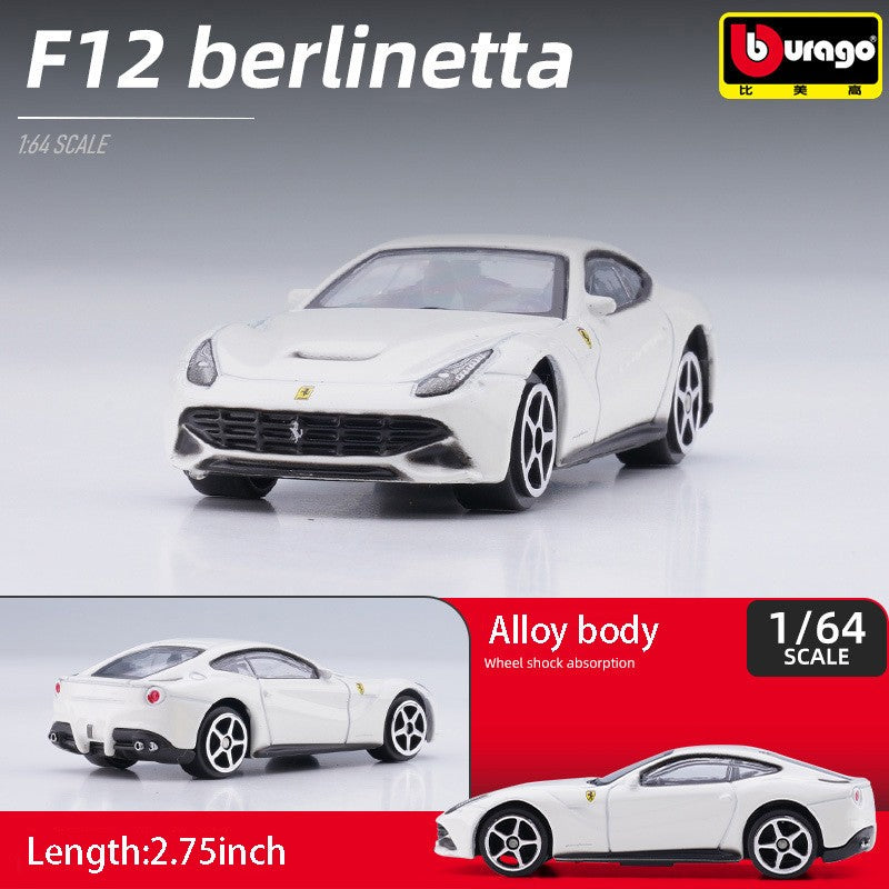 Burago 1:64 Ferrari Series SF90 488P Roma F430 F12 Liga de Carro Modelo Brinquedos Infantis Coleção de Presentes de Férias Modelo de Carro Atacado