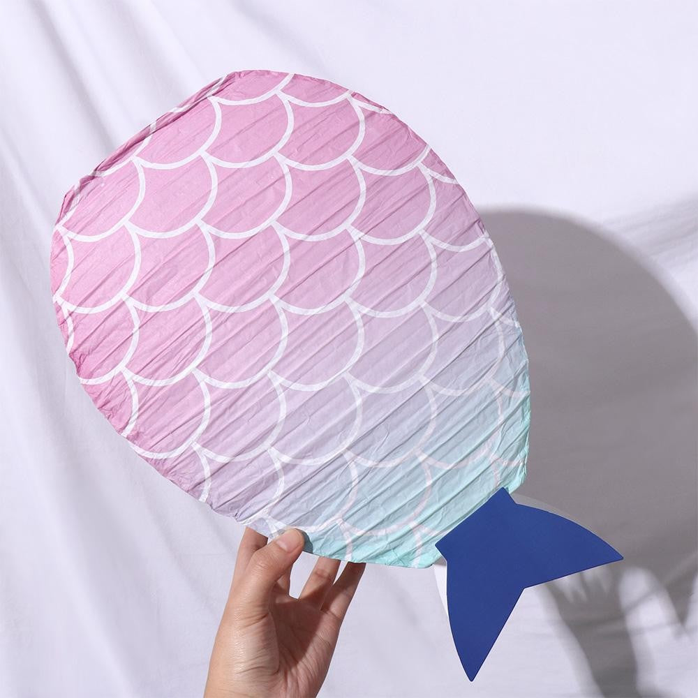 Blessing Wishing Fish Shaped Cute Candle Light Decoration Party Supplies Paper Lanterns