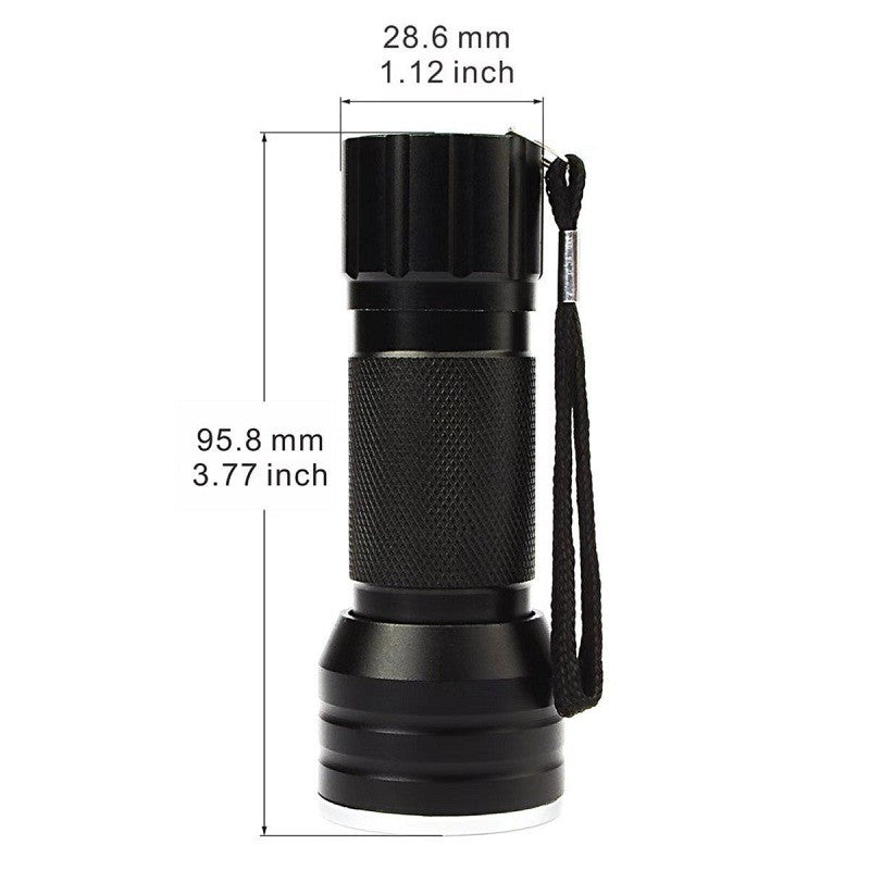 21 LED UV Ultraviolet Flashlight Blacklight 395NM Mini Torch Flash Lamp For Pet Urine Stains Portable Black Light Flashlights